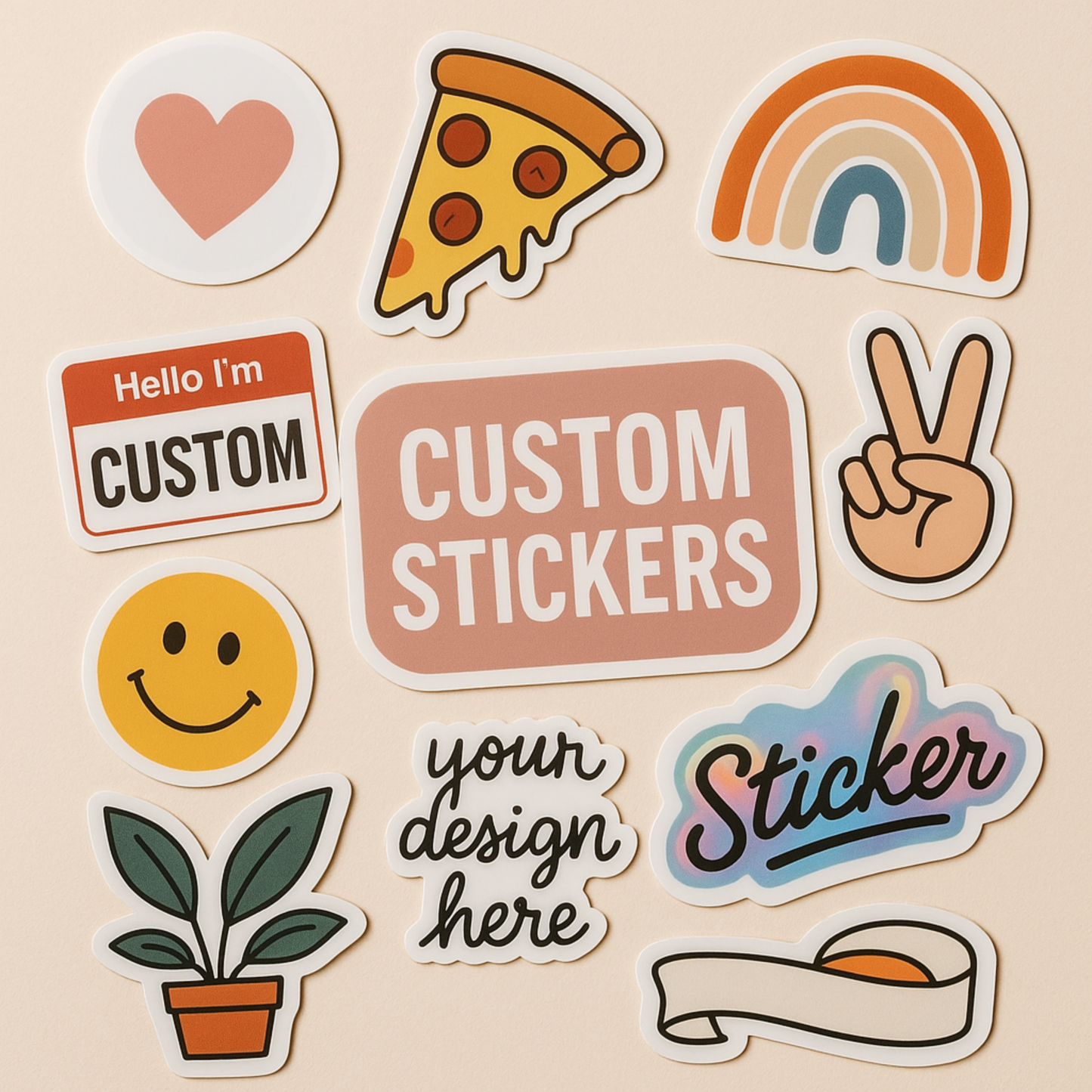 Custom Vinyl Stickers 3" size