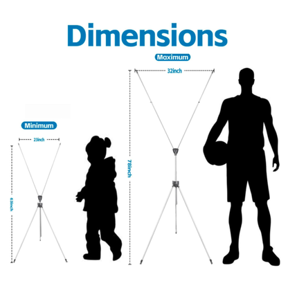 Custom X-Banner Stand with Print – Adjustable Display (23"–32" x 63"–78") + Carry Bag